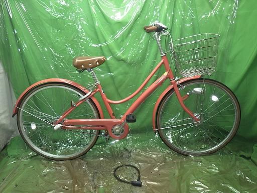 中古】店頭受け渡し品 シティサイクル ブリヂストン NOLKOG 26インチ