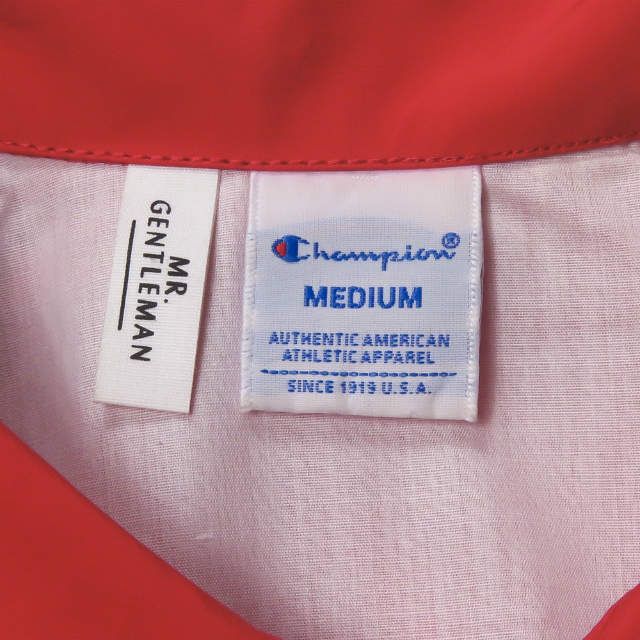 【希少】 Mr.gentleman champion コラボ コーチジャケット 希少】 Mr.gentleman champion コラボ コーチジャケット|mercari