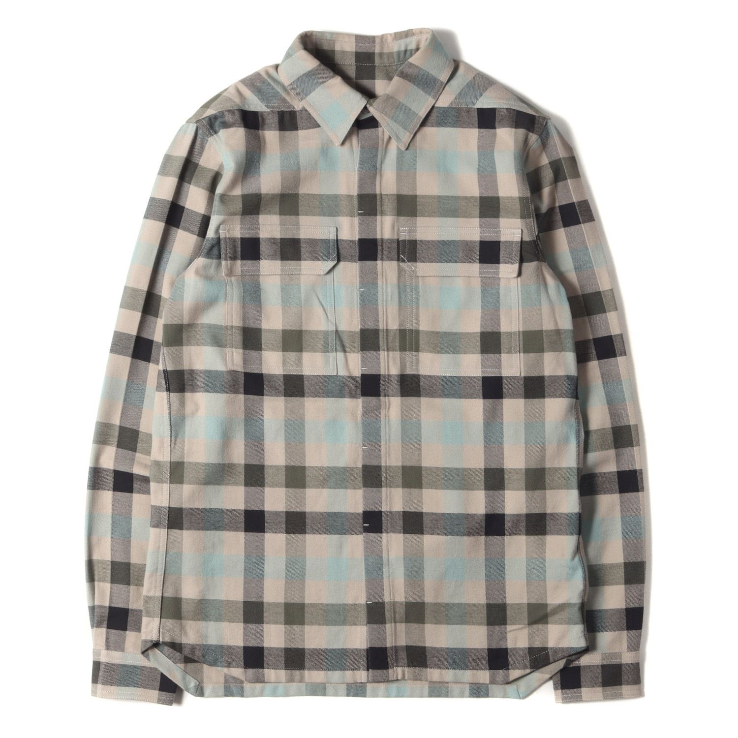 Rick Owens - Rick Owens OUTERSHIRT アウターシャツ フランネル