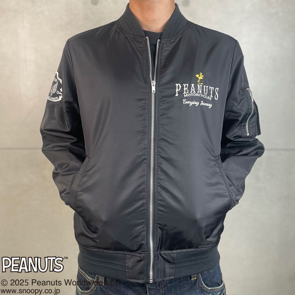 SNOOPY×Flagstaff PEANUTS BIKER MA-1 フラッグスタッフ スヌーピー
