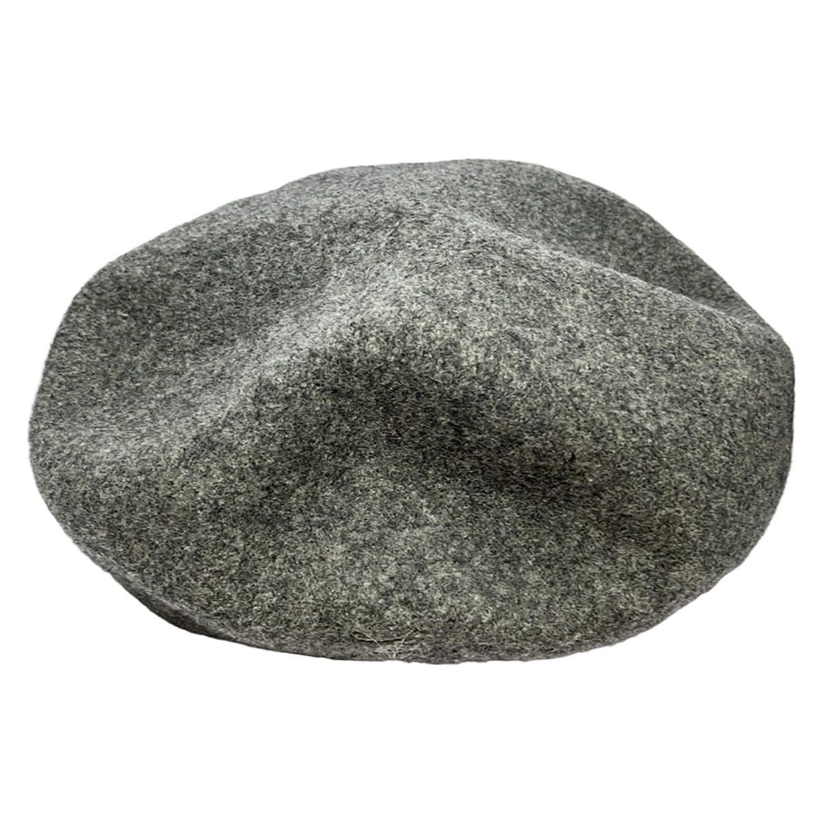 VivienneWestwood ACCESSORIES ヴィヴィアンウエストウッド ズ 帽子 M - グレー ベレー帽 刺繍 オーブ ウール