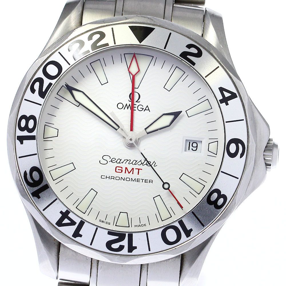 オメガ OMEGA 2538.20 シーマスター GMT デイト 自動巻き メンズ_ 