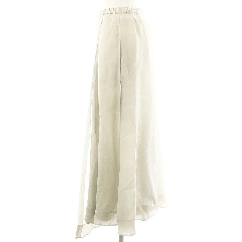 ブラミンク BLAMINK シルク ウエストギャザースカート フレア