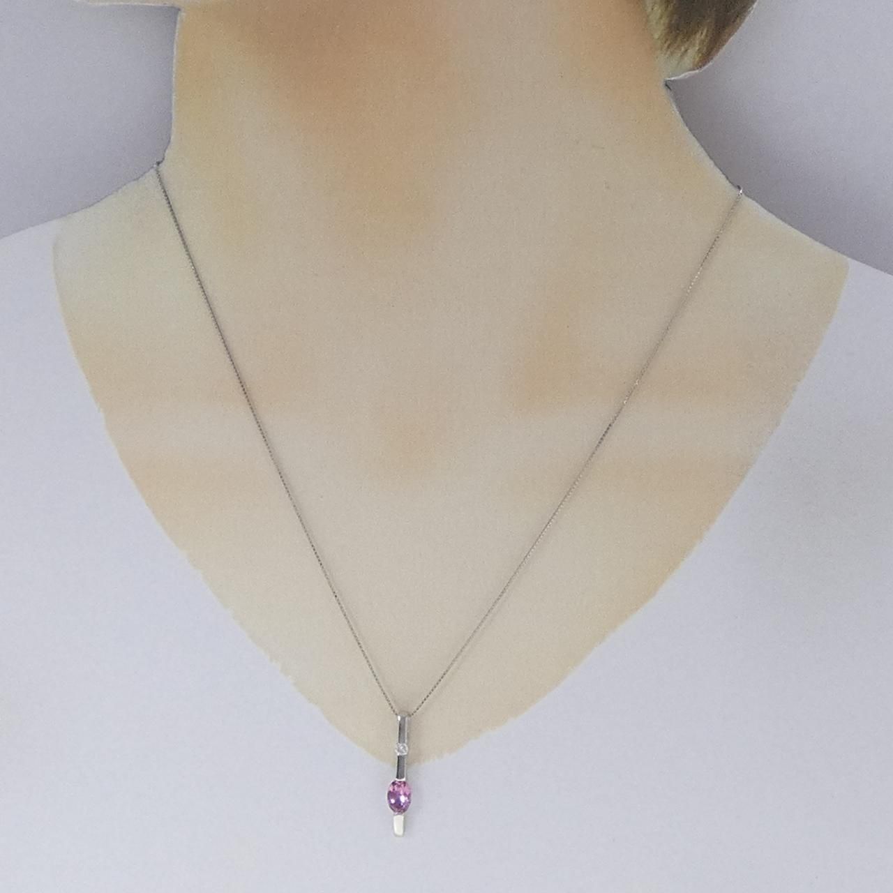 K18WG トルマリン ネックレス 0.66CT - メルカリ