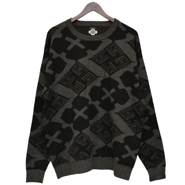 BUDSPOOL×GAKKIN バッドスプール×ガッキン 花罰家紋COTTON SWEATER 