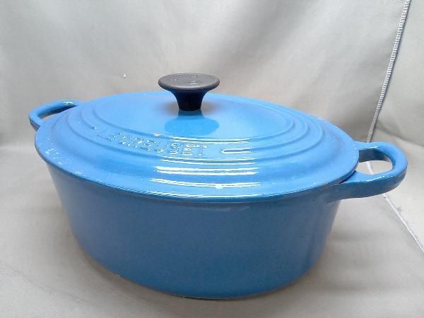 ルクルーゼ/ココット オーバル 23cm マルセイユブルー ル・クルーゼ 鍋