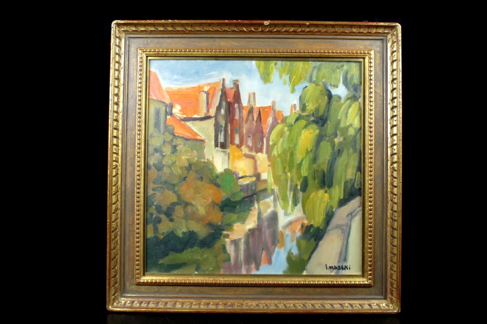 38×46㎝「西洋式テーブルA」F8・原画・油彩 38×46㎝「西洋式テーブルA