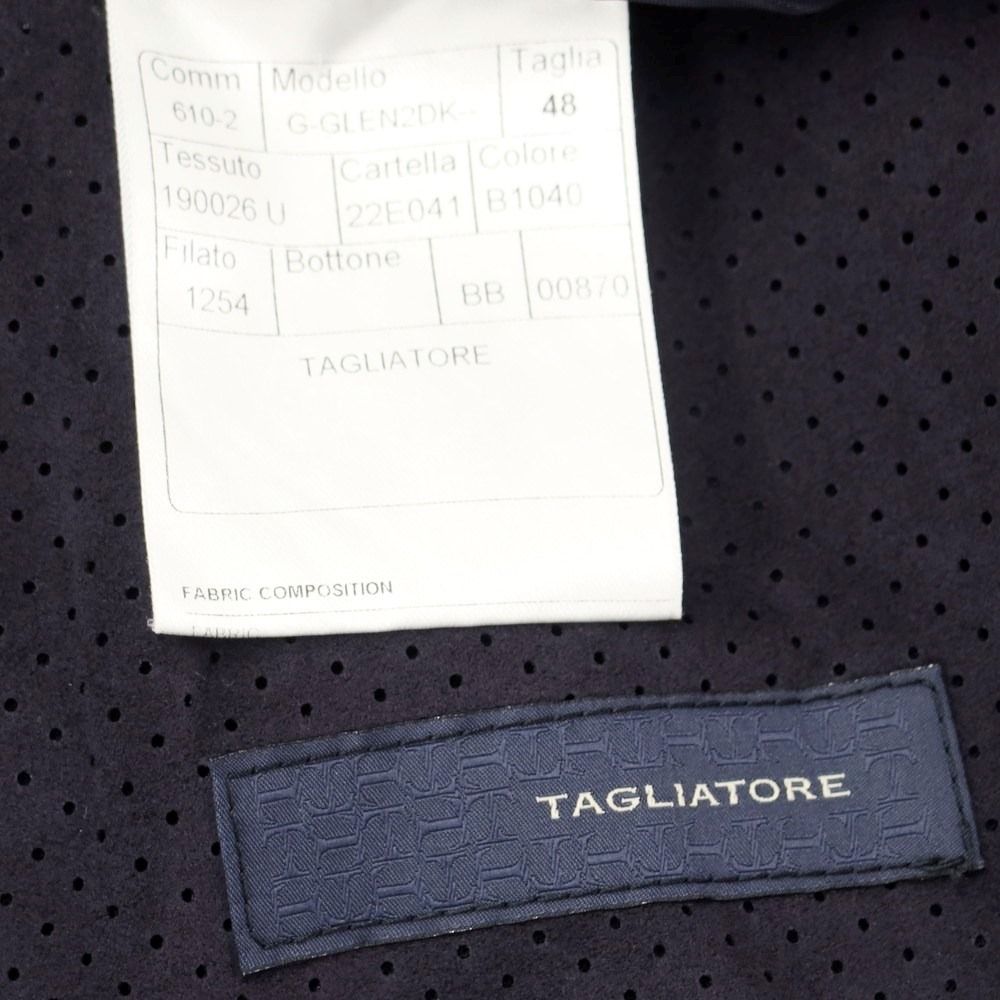 【新品】タリアトーレ TAGLIATORE ストレッチサマーウール ダブルジャケット ネイビー【サイズ48】【メンズ】-5