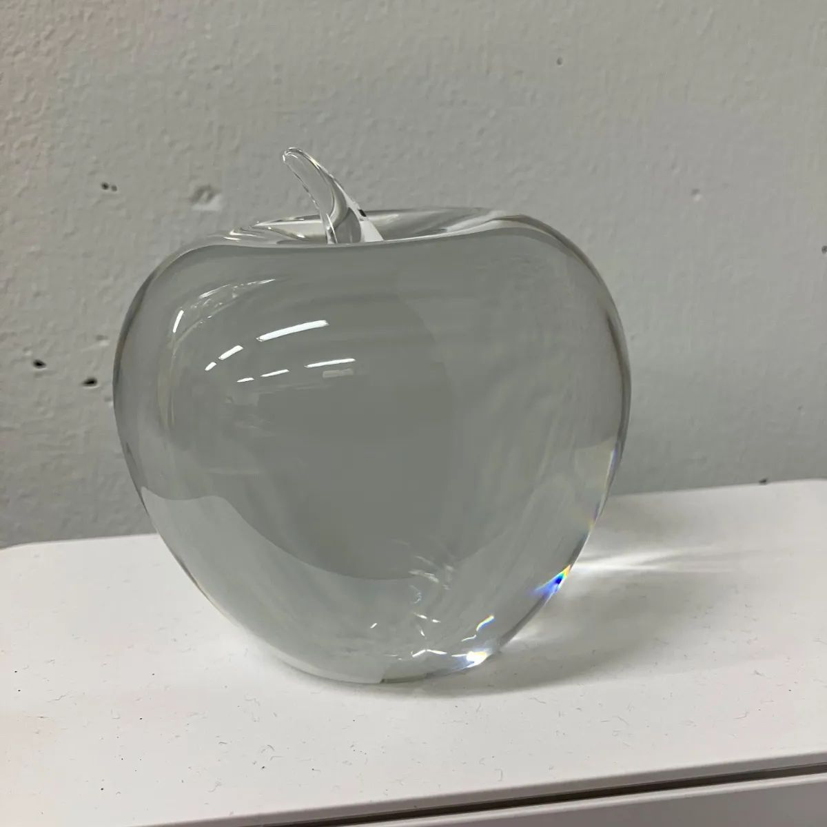 げ Tiffany クリスタル アップル ペーパーウェイト
