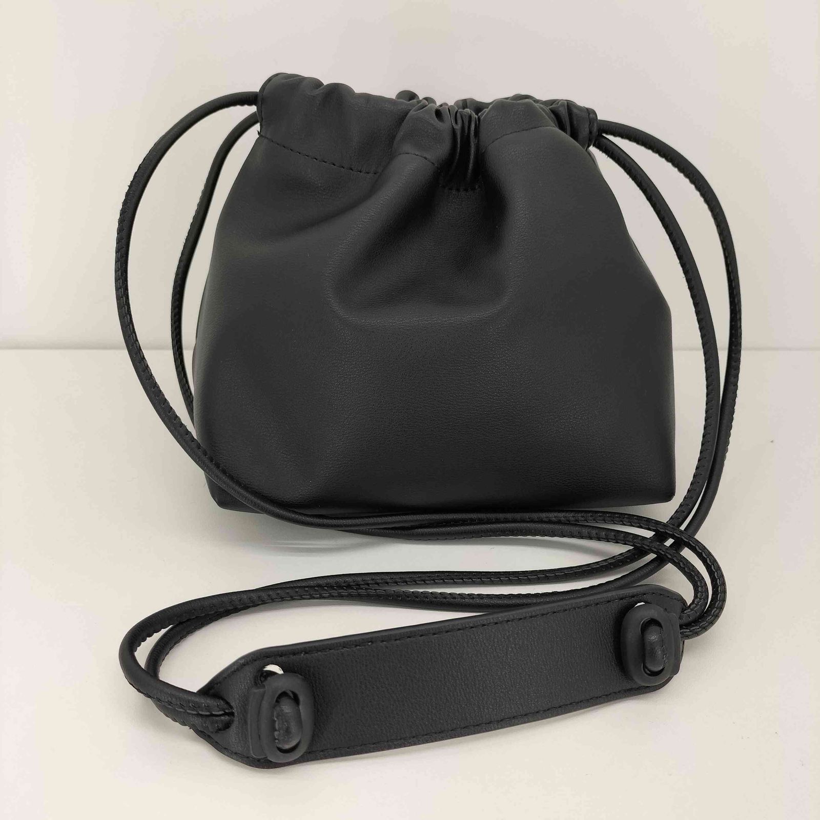 ダブルシージェイ WCJ ソフト エコレザー 巾着バッグ レディース