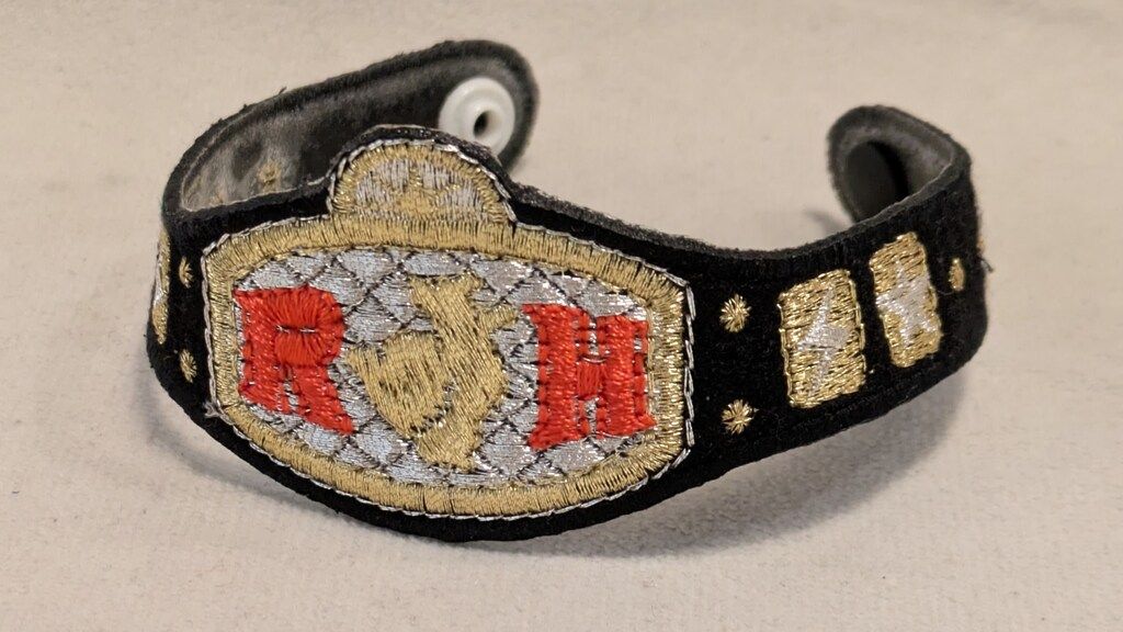 REALHEAD/ボクトウ刺繍 チャンピオンベルト RH 金銀赤