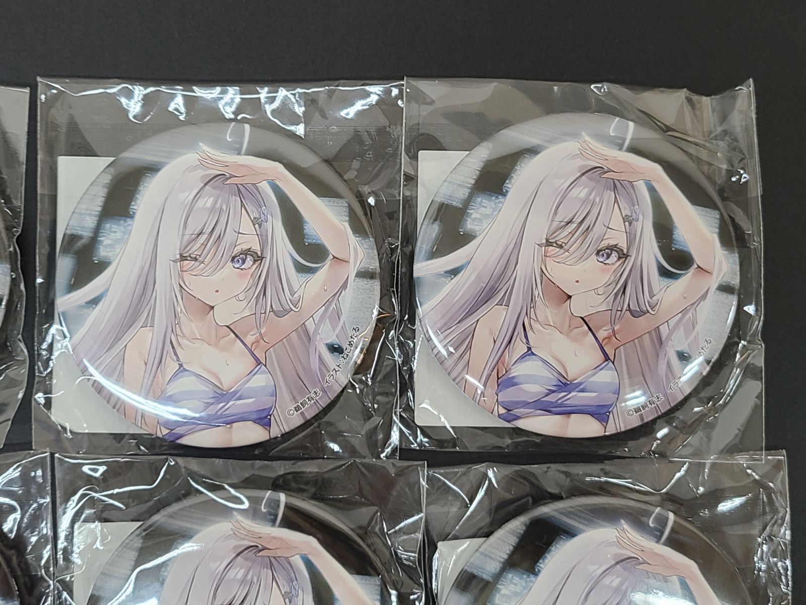 未開封 死亡遊戯で飯を食う。オンラインくじ F賞 F-7 缶バッジ 水着 10