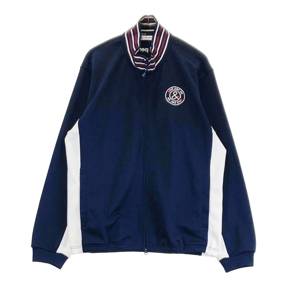 【美品】and per se ネイビー ジャケット Lサイズ サイズ：L AND PER SE アンパスィ 2023年モデル ジップジャケット