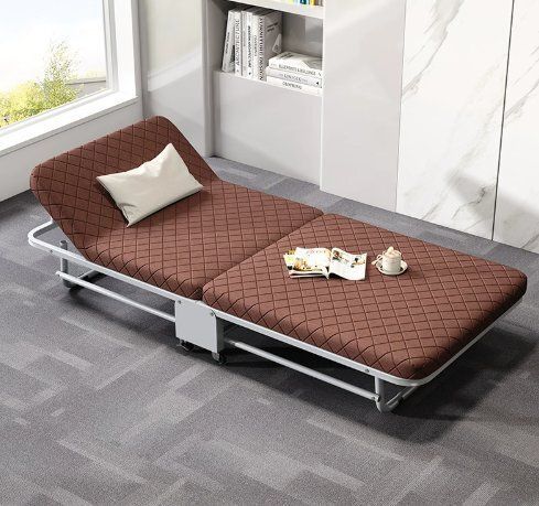 二つ折りベッド一人用簡易オフィス昼休みベッド携帯昼寝ベッドスポンジベッド病院付き添いベッド家庭用