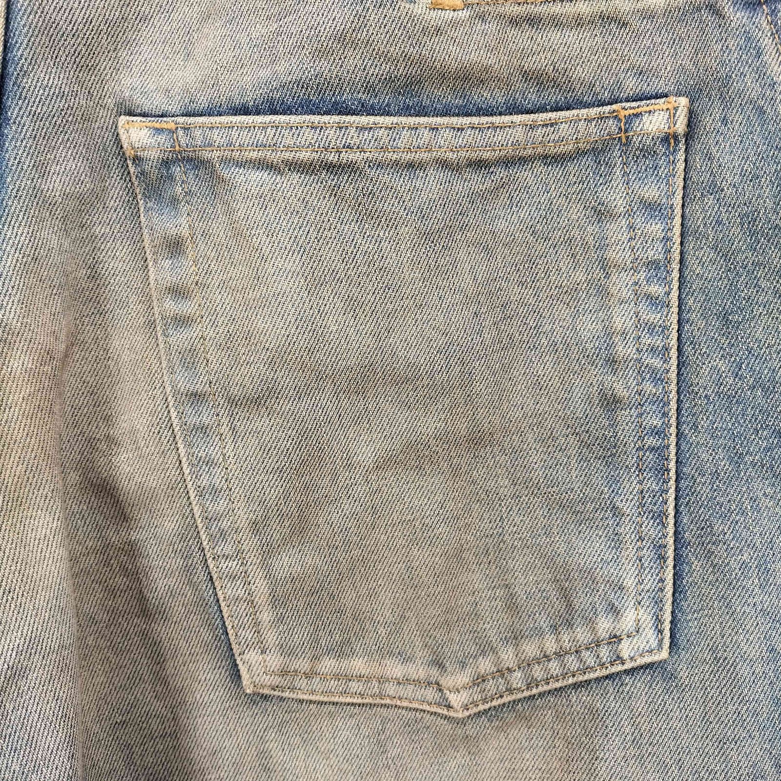 ネヴァーフォーゲット NVRFRGT 3D TWISTED WIDE LEG JEANS メンズ JPN：3 