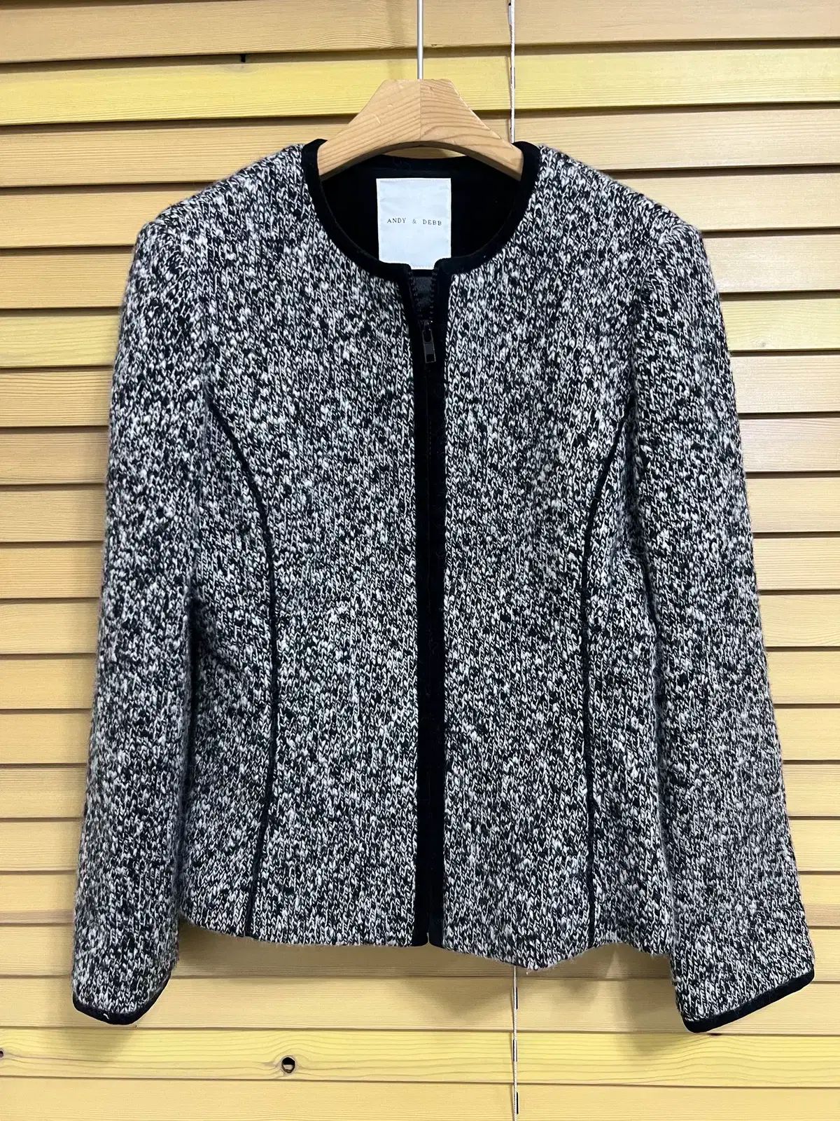 アンドアンドダプ レディース 季節の変わり目 ラウンドKARA ウールジャケット ニットジャケット 88-67-90