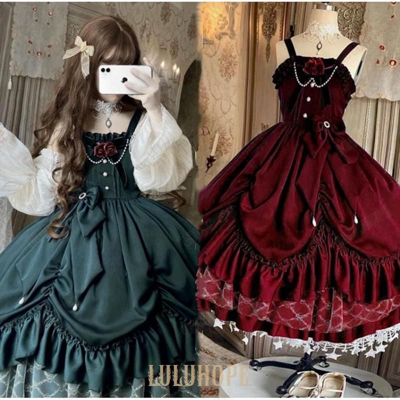 姫doll ドレス ワンピース OP 日常 写真 舞台 変装 トップス 萌え レディース ゴスロリ ファLYX トレンド xzjhbke