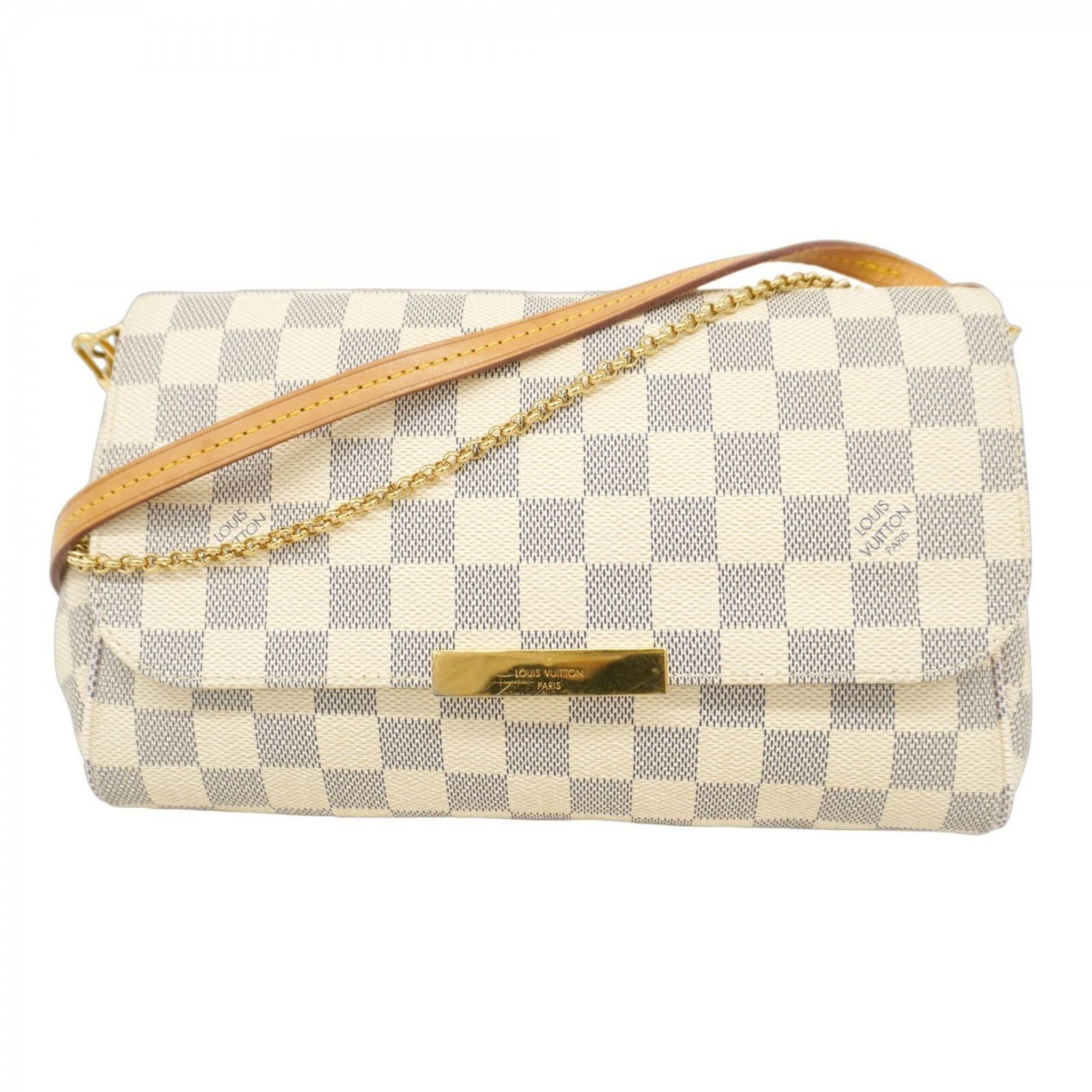 ルイ ヴィトン Louis Vuitton ルイ ヴィトン ショルダーバッグ ダミエ アズール フェイボリットMM N41275 ホワイトレディース
