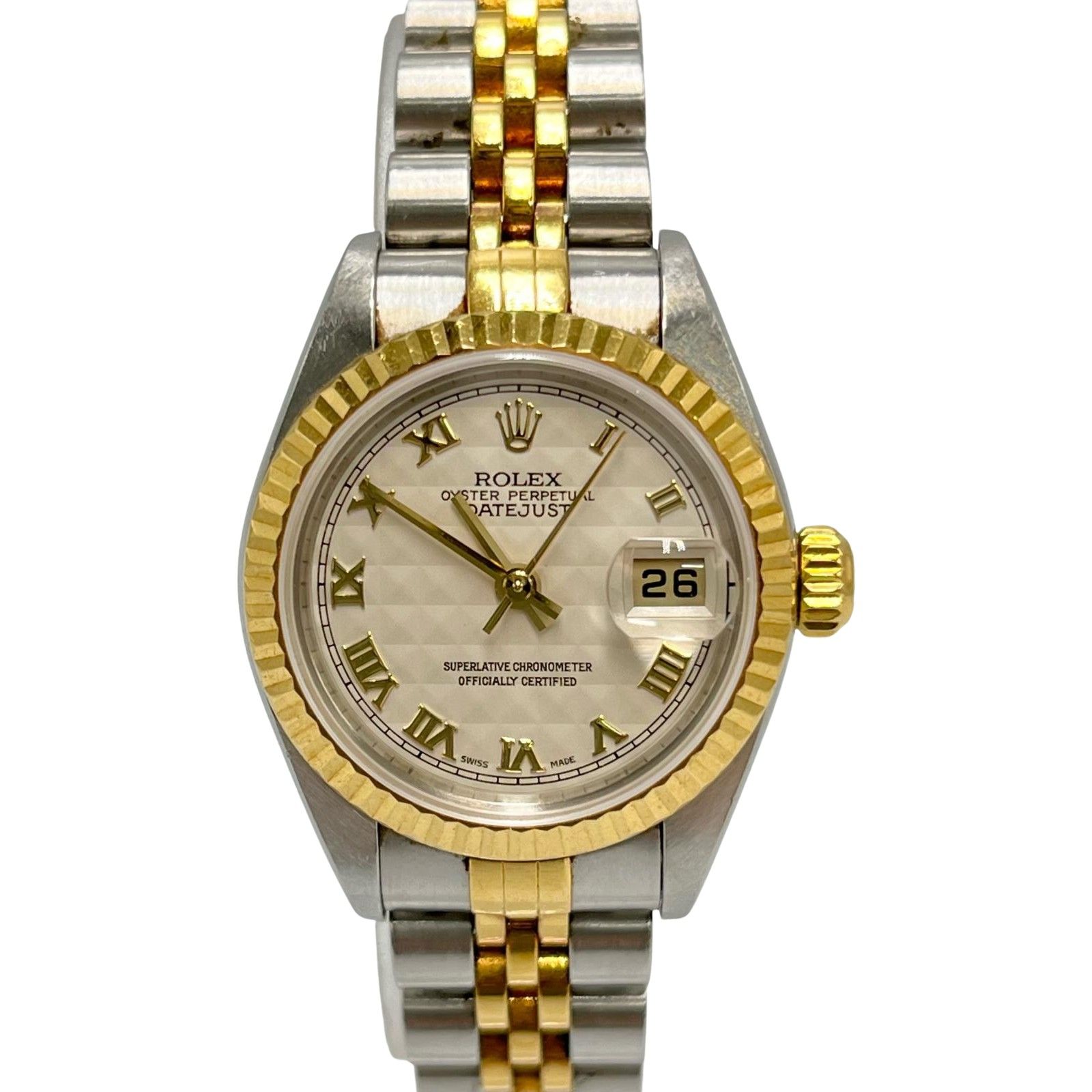 ロレックス デイトジャスト レディース 69173 79173 SS/K18 ROLEX ロレックス 79173 デイトジャスト 10P ダイヤモンド
