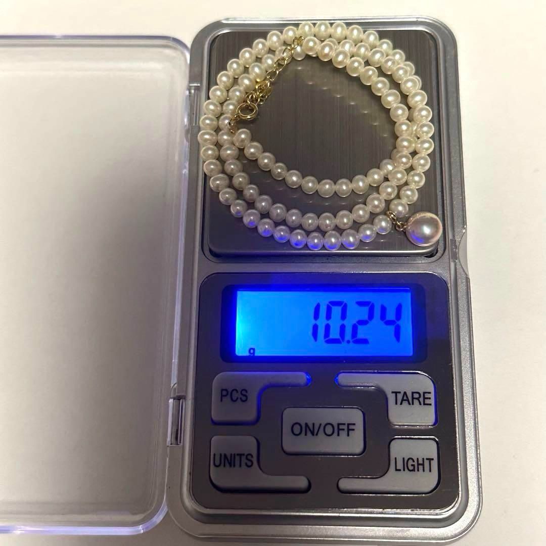 ミキモト ペルリータ MIKIMOTO ネックレス K18 ベビーパール 極美品