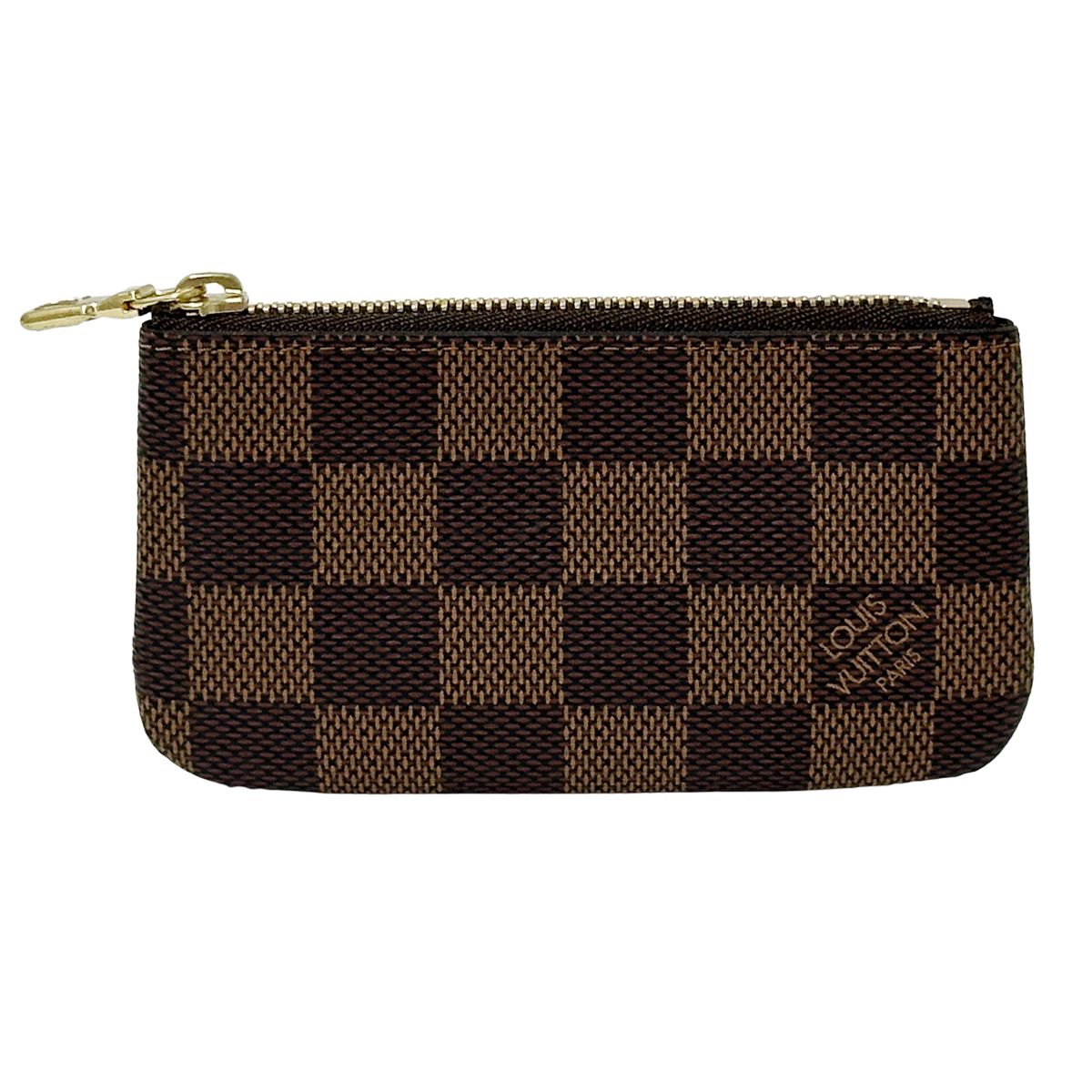 ルイ ヴィトン LOUIS VUITTON ポーチ ダミエ レディース メンズ ブランド ダミエキャンバス ポシェット クレ エベヌ N62658 ブラウン チェーン付き ミニポーチ コンパクト