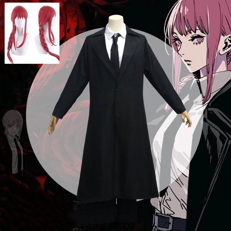 ウイッグ付き チェンソーマン マキマコスプレ衣装Cosplay 和服 演出服 変装 仮装 日常服 アニメ 祭り 学園祭 文化祭 漫遊展 ハロウィン クリスマス コスチューム