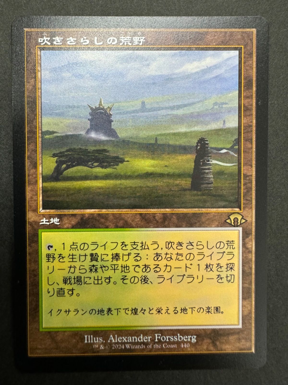 MTG 吹きさらしの荒野 日本語 旧枠 モダンホライゾン3 MH3