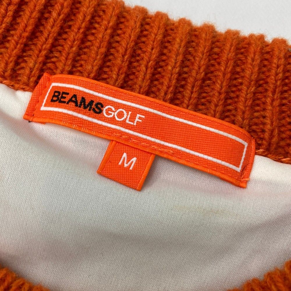 サイズ：M BEAMS GOLF ビームスゴルフ  裏地付 ウール混 ニットセーター  ホワイト系 [240001761388] ゴルフウェア レディース ストスト