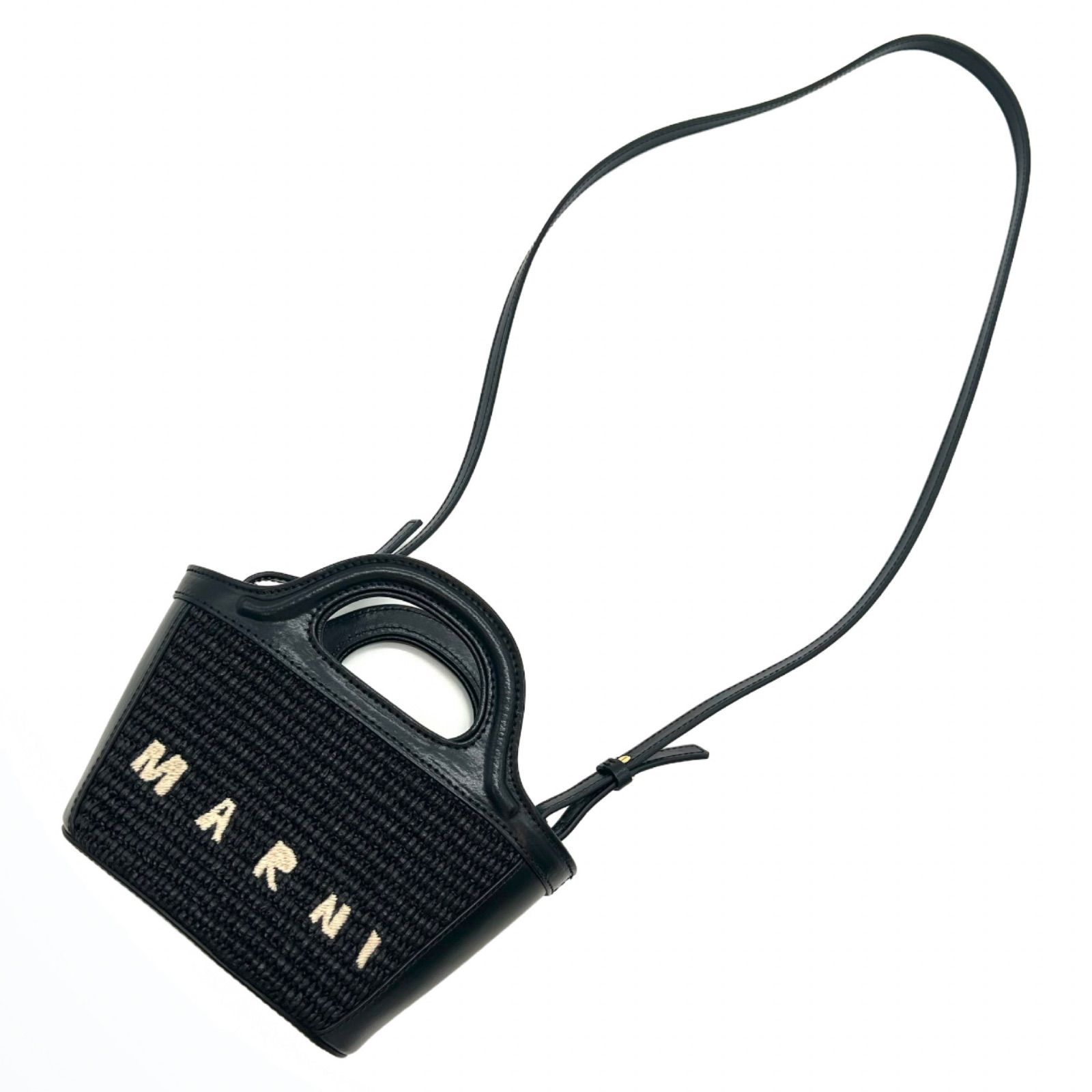 MARNI マルニ トロピカリア ショルダーバッグ マイクロ ラフィア
