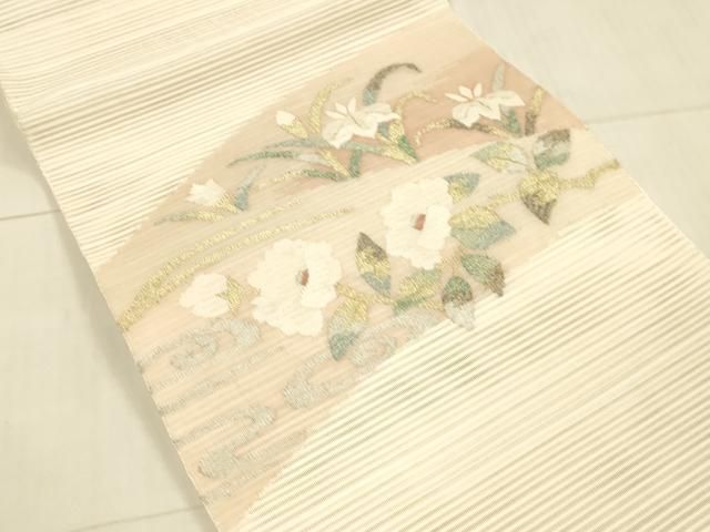 ミッフィーです❣️ 【着物と帯 時流】SN104◆正絹 九寸夏名古屋帯◆絽 ミッフィー様専用です❣️ 【着物と帯 時流】SN104◇正絹 九寸夏