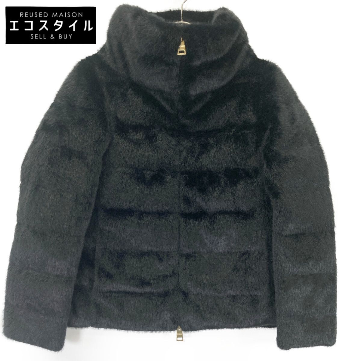 HERNO ヘルノ 24AW PI001935D ﾌﾞﾗｯｸ ｴｺﾌｧｰ ﾀﾞｳﾝｼﾞｬｹｯﾄ 40