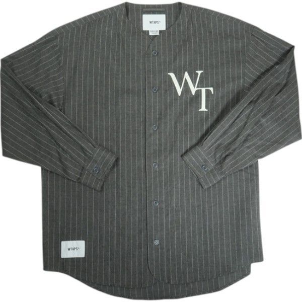 Size L WTAPS ダブルタップス 22SS LEAGUE LS 長袖シャツ チャコール -非常に良い 20819543