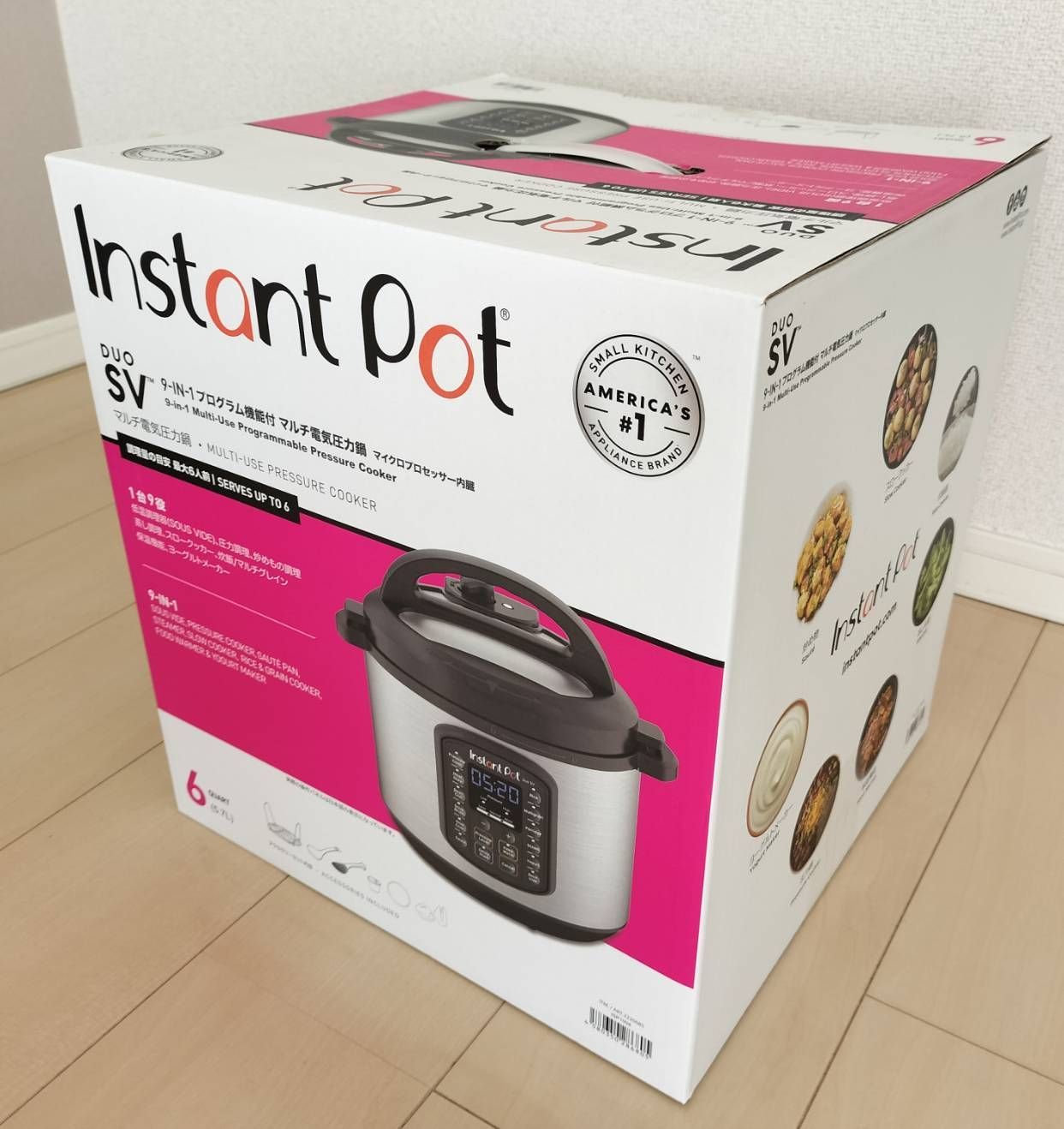 Instant Pot Duo SV 6クォート 電気圧力鍋 Instant Pot DUO SV 6-Quart 9-in-1 Multi-Use Pressure Cooker