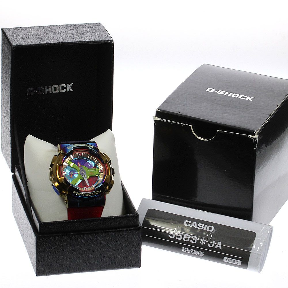 カシオ G-SHOCK CASIO GM-110RB-2AJF メタルカバー 楽天市場】カシオ G-SHOCK CASIO GM-110RB-2AJF メタルカバー 20