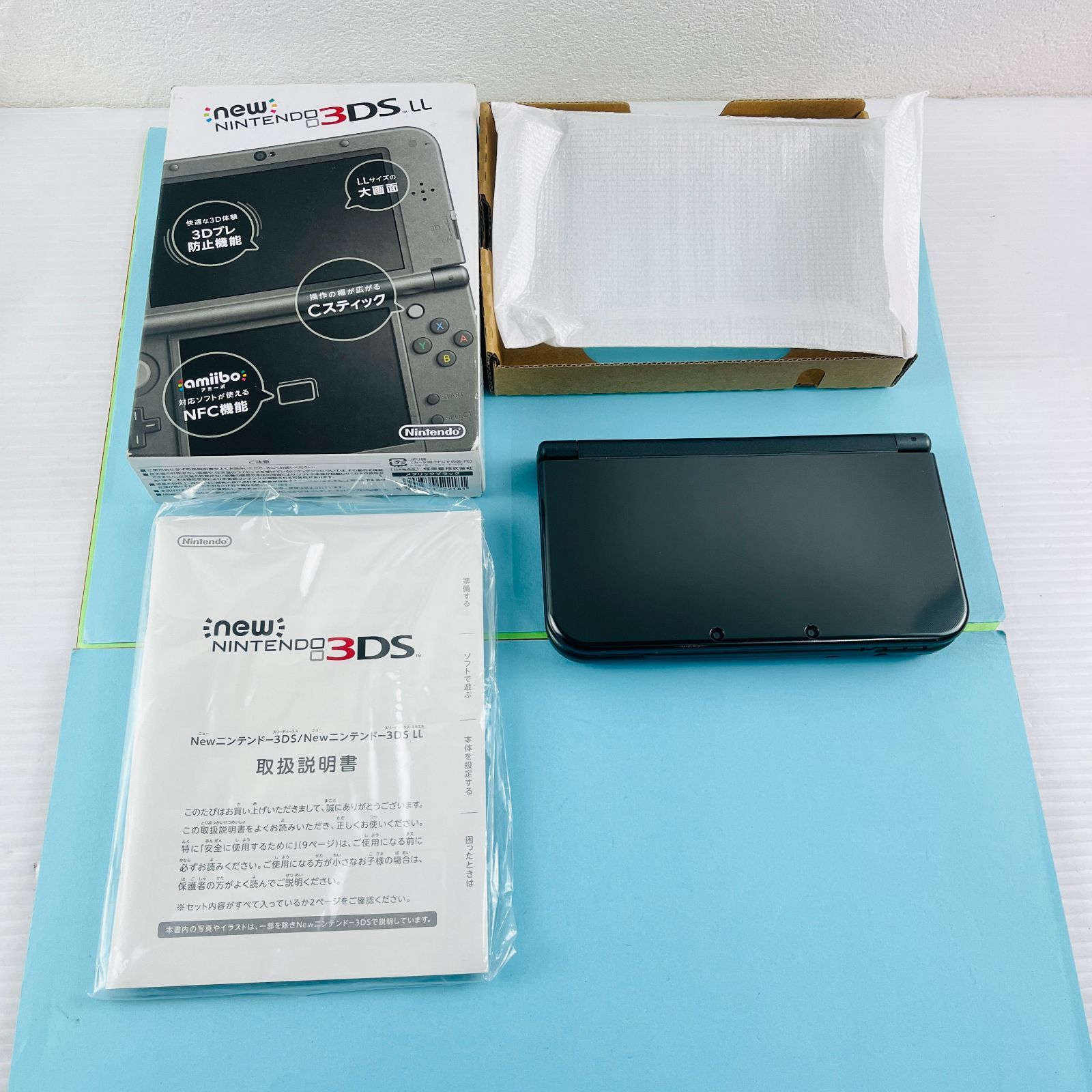 ◇258 任天堂 ニンテンドー nintendo new 3DS LL メタリックブラック 取扱説明書付き 箱付き ニュー３DSLL - メルカリ