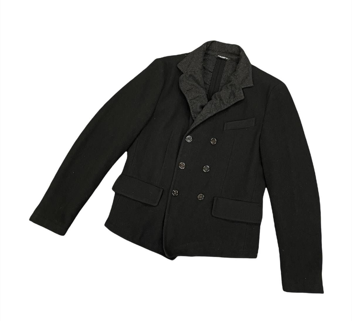 【入手困難】 DOLCE&GABBANA ダブルブレスト ジャケット カシミヤ混 ドルチェ＆ガッバーナ カシミア混 ダブルブレスト テーラード