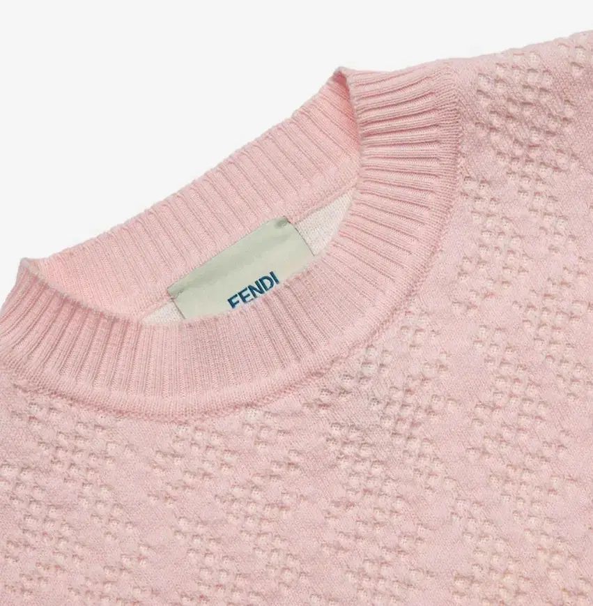  FENDI フェンディ キッズ FF ロゴ エンブロイダリー エンボス ニット Tシャツ トップス