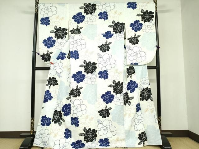 平和屋着物●小振袖 二尺袖 牡丹 洗える着物 ♥ DAAX1518op