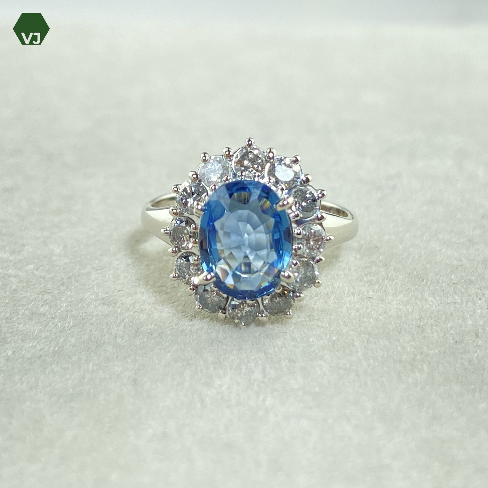 24-23】サファイア ダイヤモンド リング S1.44ct D0.68ct【中古