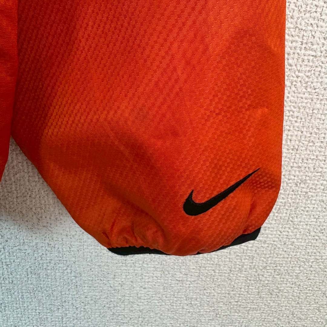 ＜特価 ＞2025年新作登場! 00s NIKE ナイキ ウインドブレーカー スウッシュロゴ ワンポイント オレンジ Lサイズ メンズ 古着 スポーツMIX テック系 ストリート