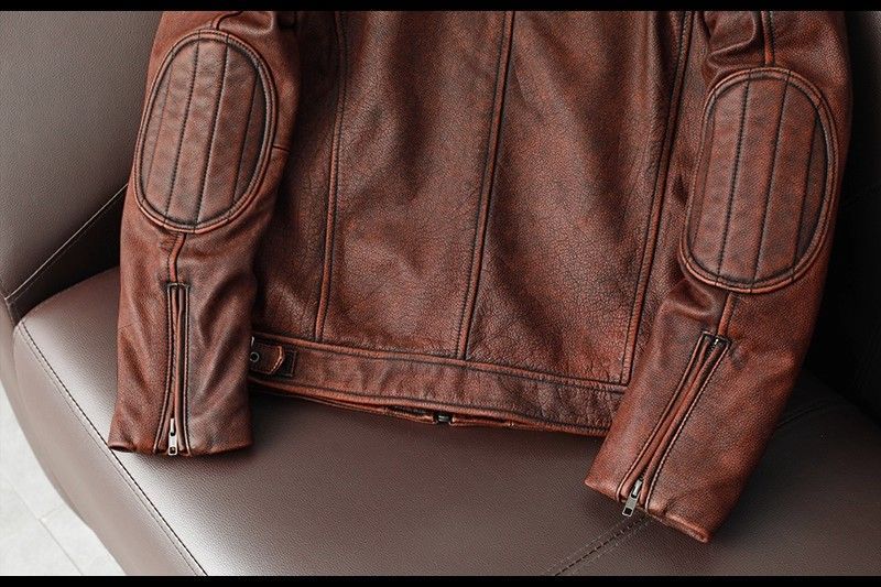 ブランド品セール。 h メンズ 本革 レザージャケット 牛革 短丈 立ち襟 ヴィンテージ風 石磨き加工 修身フィット バイカージャケット 春秋 S-6XL 日本の皆様に販売します！