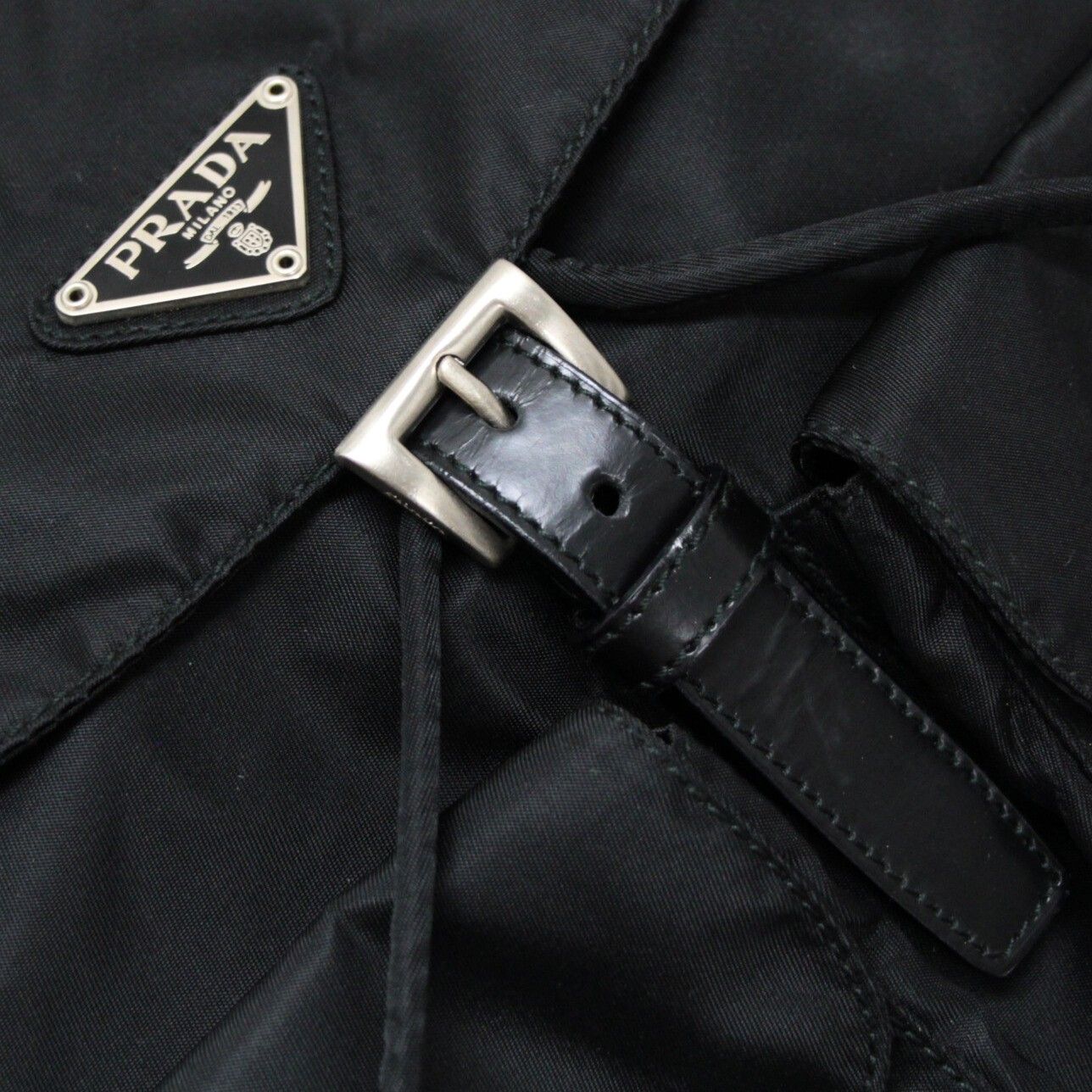 プラダ PRADA 三角ロゴ リュックサック バックパック Wポケット 