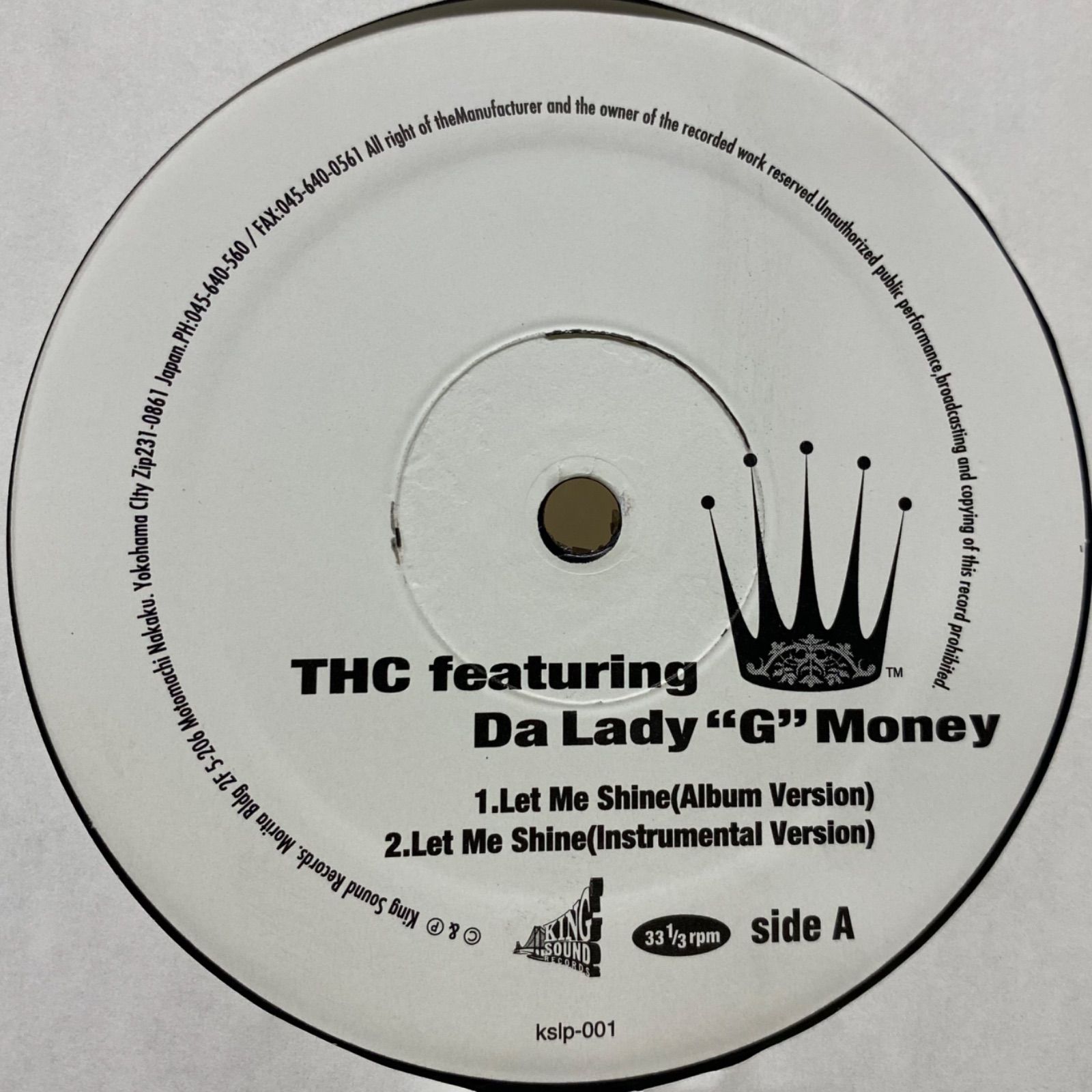 THC feat. Da Lady G Money / Let Me Shine - Rags2Riches Records ...
