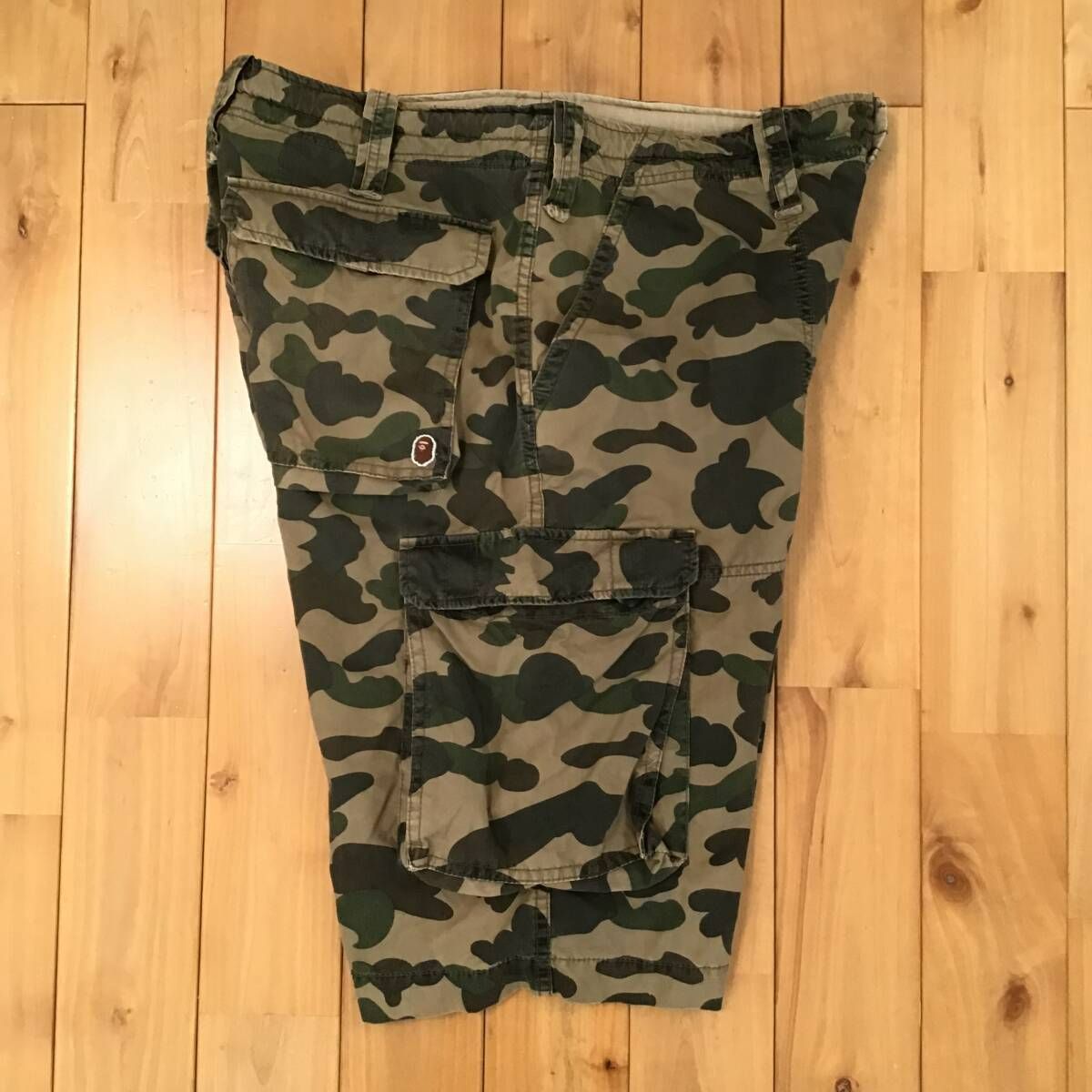 BAPE APE カーゴ ハーフパンツ アベイシングエイプ　迷彩 A BATHING APE(アベイシングエイプ) 00's Camouflage cargo half