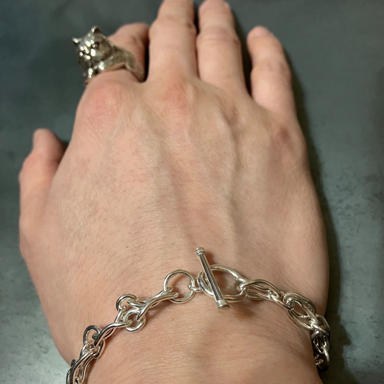 SILVER925 DEFORMATION BRACELET/シルバー/ブレス SILVER925 DEFORMATION DESIGN MANTEL BRACELET/シルバー/ブレス