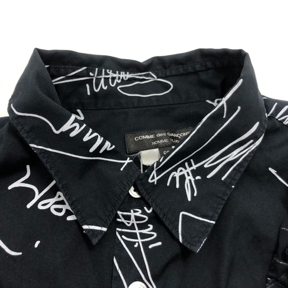 COMME des GARCONS ローリング・ストーンズ柄 長袖シャツ S 02w13942 コムデギャルソン COMME des GARCONS × ROLLING STONES