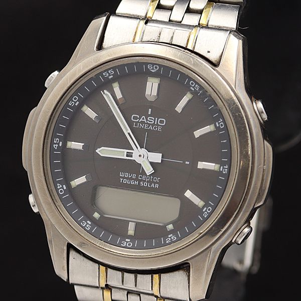 CASIO 電波ソーラー 美品 腕時計 メンズ LCW-100T リニエージ Yahoo 