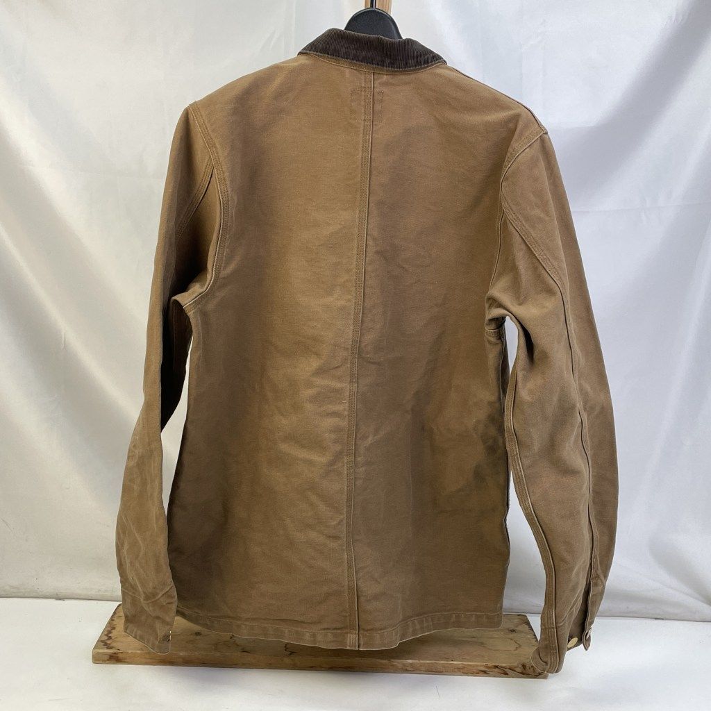 01w-5556 Carhartt WORK IN PROGRESS カーハート ワークインプログレス MICHIGAN CHORE COAT ミシガン チョアコート ブラウン サイズM チュニジア製 メンズ アウター コットン 品