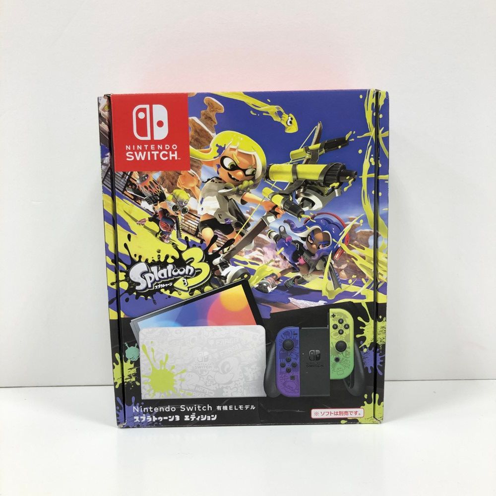 07w5248 Nintendo Switch 有機ELモデル スプラトゥーン3 エディション 任天堂スイッチ 欠品無し 店舗印あり 動作OK【中古品】  - メルカリ