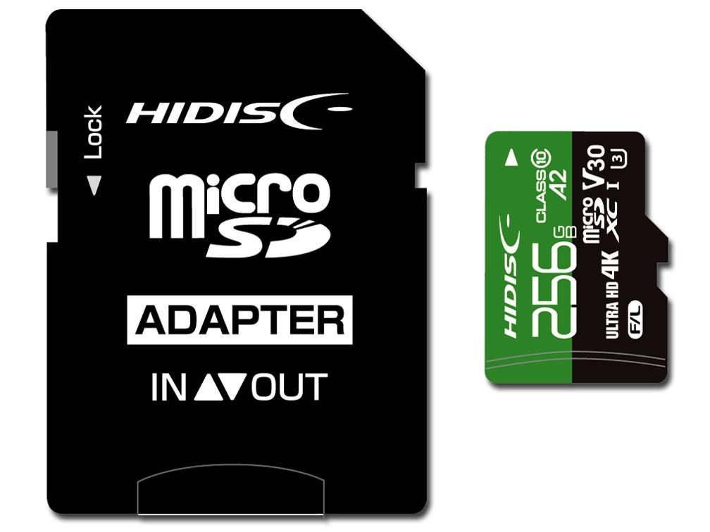 2営業日で発送 磁気研究所 ハイディスク 超高速R170シリーズmicroSDXCカード 256GB HDMCSDX256GA2V30PRO 6475